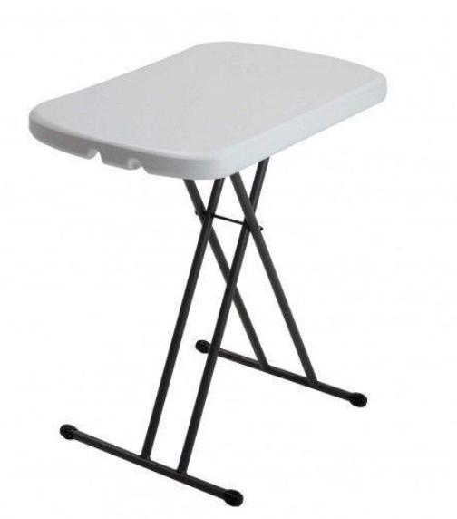 Table pliante en polypropylène Lifetime - Hauteur réglable 61 à 71 cm - Légère et stable_0