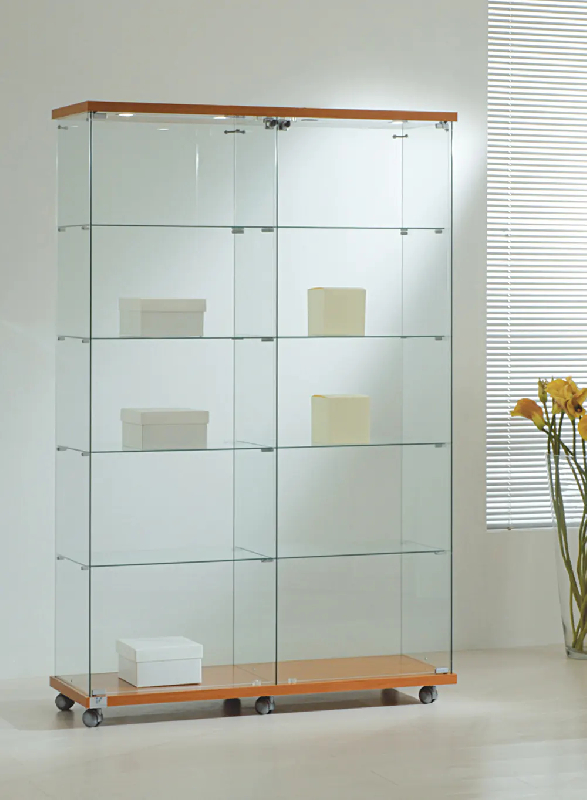 Vitrine 120cm de largeur 12/18lva - cerisier_0