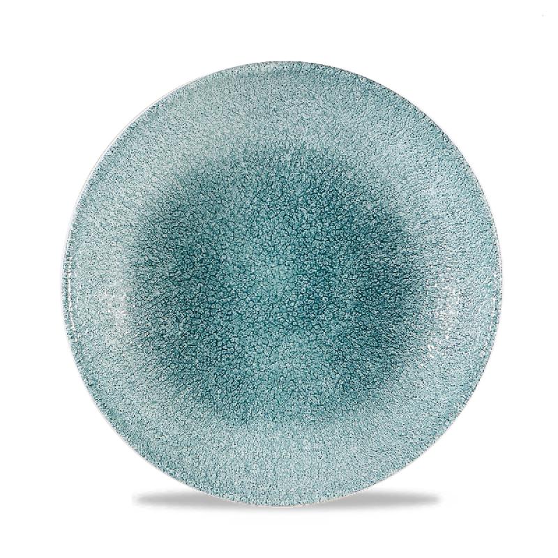 ASSIETTE CREUSE ROND VERT PORCELAINE Ø 24,8 CM RAKU CHURCHILL