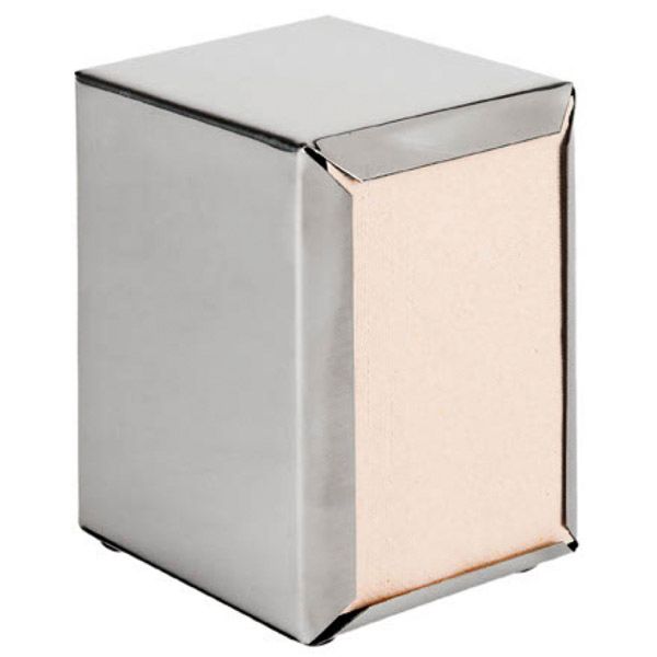 104.03 - Distributeur pour serviettes Mini Servis argenté en inox - Garcia de Pou - 11x9x13,5 cm (12 unités)_0