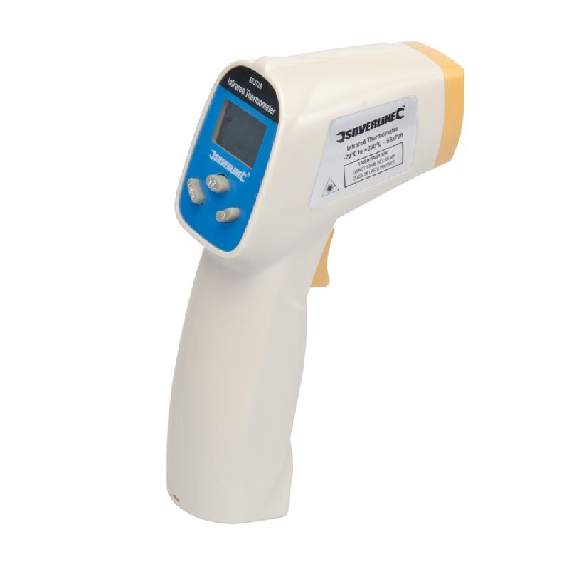 Thermomètre infrarouge laser Silverline 633726 - Plage -20 °C à +320 °C - Précision ± 2,5 °C_0