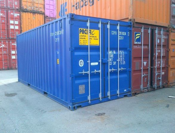 Conteneur de stockage dry 20 pieds - Dimensions extérieures et intérieures, capacité de charge 28,330 kg_0