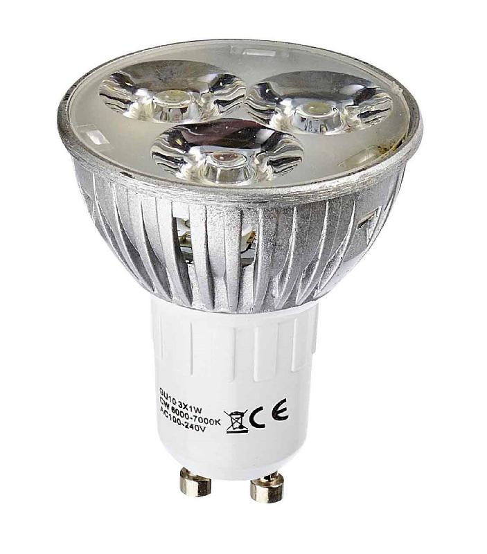 AMPOULE LED GU10 3X1W 3W BLANC CHAUD HIPOW devis sous 24h