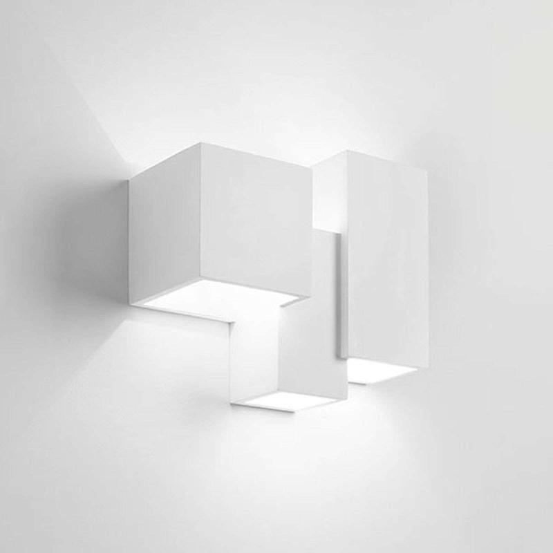 TECNICO BY SFORZIN APPLIQUE HERAEA EN PLÂTRE À 3 LAMPES