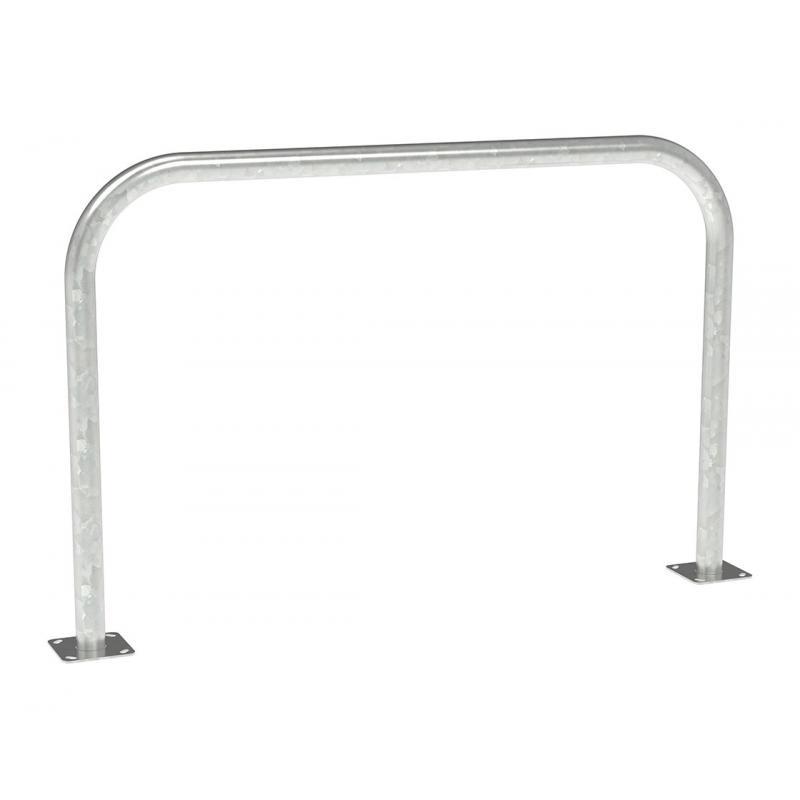 ARCEAU DE SÉCURITÉ SUR PLATINE - GALVA - Longueurs 1m, 1.5m, 2m - Diamètre tube 60 mm - Hauteur 1300 mm_0