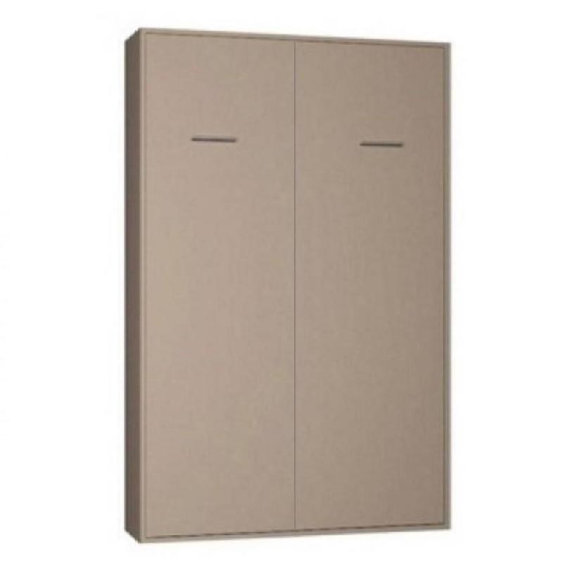 ARMOIRE LIT ESCAMOTABLE SMART-V2  TAUPE MAT COUCHAGE 120*200 CM._0