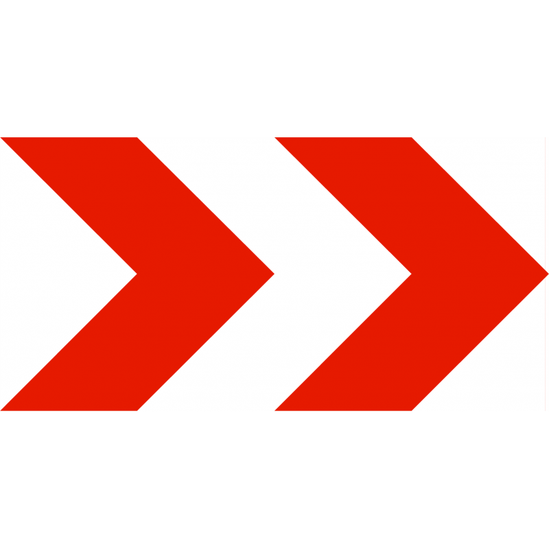 Balisage temporaire K8-2 - Position d'une déviation ou d'un rétrécissement temporaire de chaussée_0