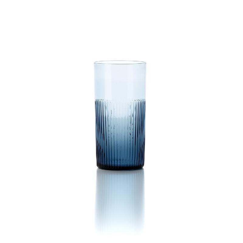 Bazar Bizar Tumbler en verre 7.7x7.7x15.3 cm bleu - Lot de 12 - bleu verre CNKJ014Bl-MTR12_0