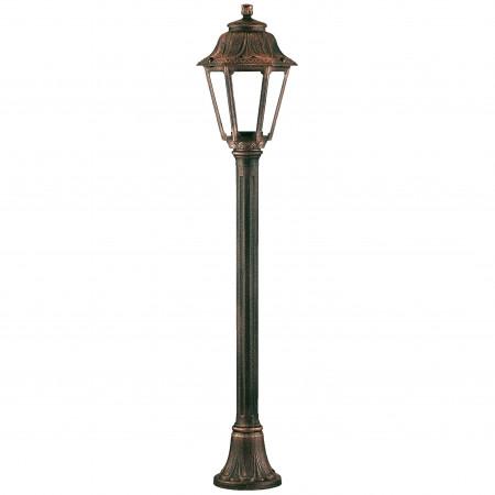 Borne lumineuse extérieure Indura Mini 6 IP55 - résine noire - à équiper d'une ampoule E27 - hauteur 1100 mm_0