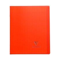 CAHIER PIQUÉ KOVERBOOK CLAIREFONTAINE - 17 X 22 CM - GRANDS CARREAUX - 96 PAGES - ROUGE