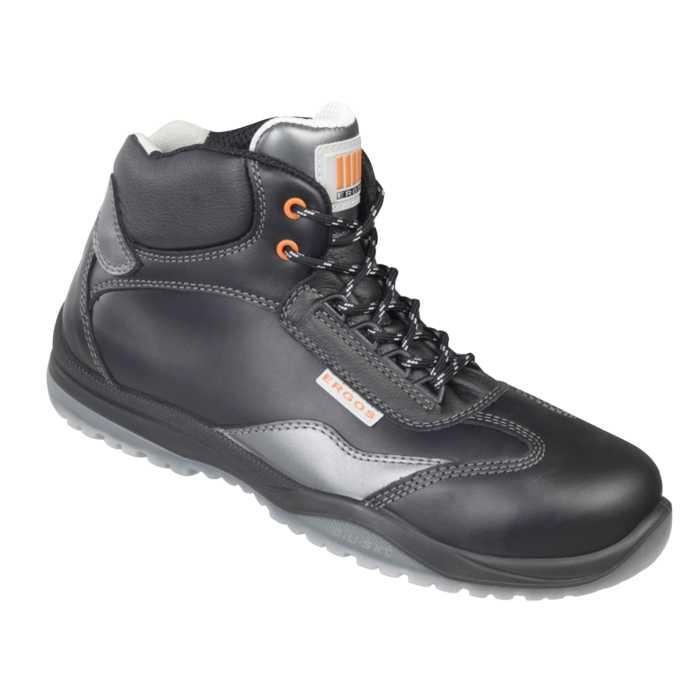 Chaussures de sécurité montantes S3 SRC TRANI - look sport en cuir, norme NF EN ISO 20345_0