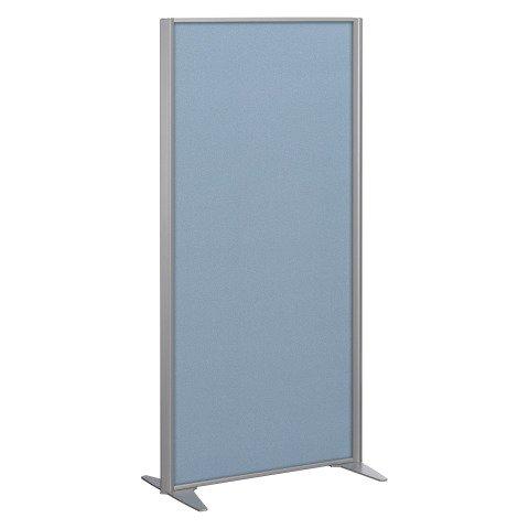 CLOISON B-ZEN DE SÉPARATION PLEINE TISSU TONAL GRIS BLEU - H 180 X L 81 CM CADRE GRIS ARGENT -SANS PIED