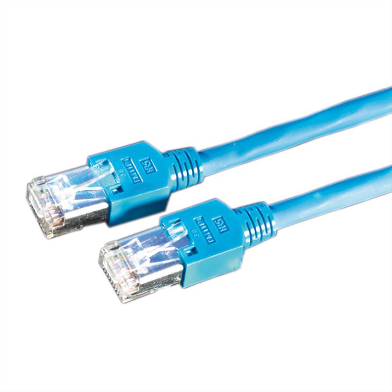 Cordon KERPEN Cat.5e (Classe D) D1-20 SF/U, croisé, bleu, 1 m_0