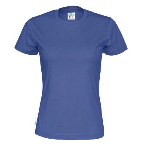 COTTOVER T-SHIRT COL ROND FEMME - CERTIFIÉ GOTS BLEU - TAILLE XS