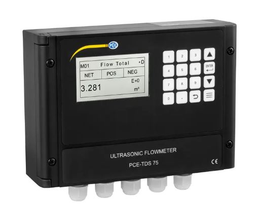 Débitmètre à ultrason à installation fixe PCE-TDS 75 - PCE Instruments - Mesure de débit pour liquides avec sorties analogiques et Modbus_0