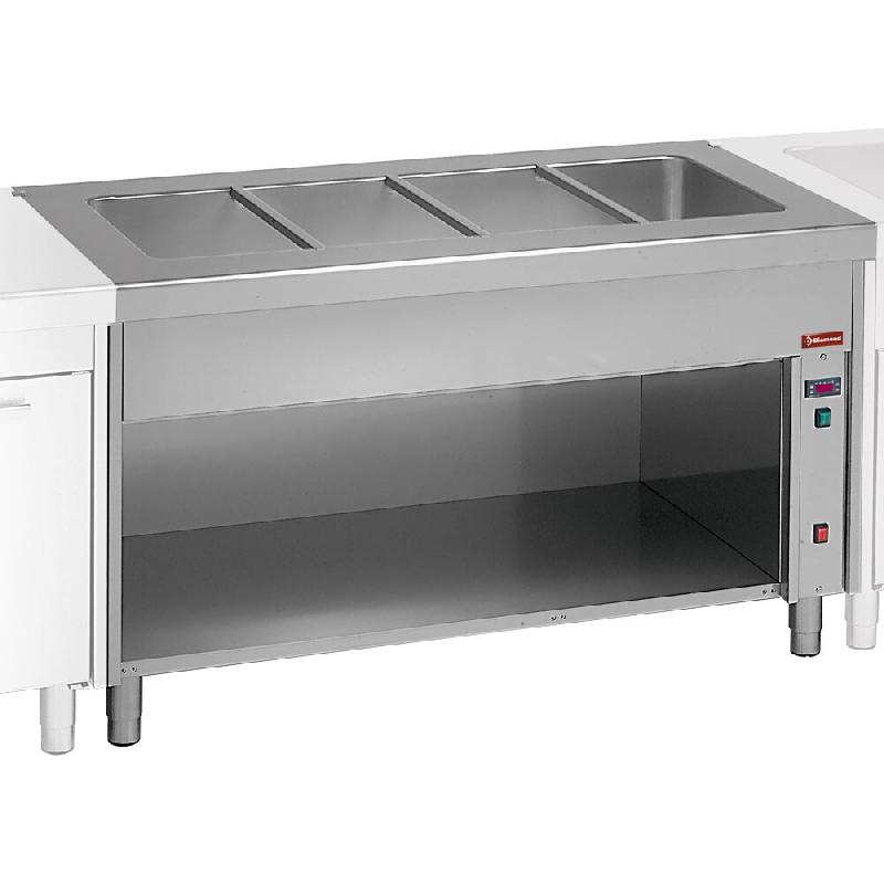 Diamond - Élément bain-marie sur meuble ouvert 3x GN 1/1 - réf. S80/BT12 - AKS-S80/BT12_0