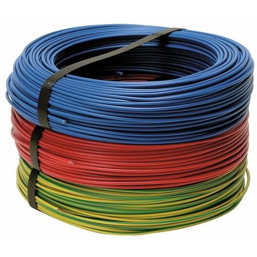 FIL RIGIDE HO7V-U - COURONNE DE 100 M - 1,5 MM² - BLEU BRICOZOR