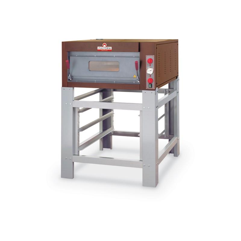 Four à pizza professionnel 1 chambre 6 pizzas commandes - mécanique... - PTK1B_0