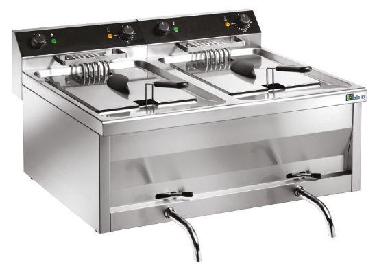 Friteuse de table électrique avec vidange - 2 x 12 l (FRF212) AFI collin-lucy_0