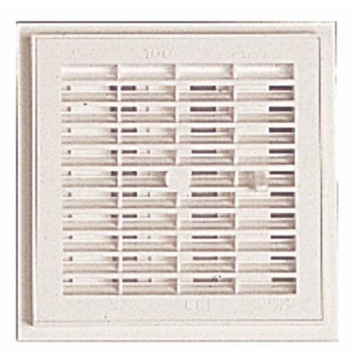 GRILLE D'AÉRATION INTÉRIEURE À FERMETURE, 185X185MM, 106CM2 NICOLL