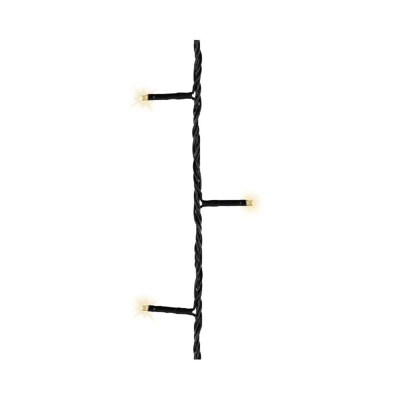 Guirlande blanc chaud 80 leds cable noir 6m_0