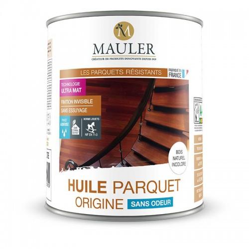 HUILE PARQUET ORIGINE SANS ODEUR CONSERVE L’ASPECT NATUREL DU BOIS BRUT 2,5L MAULER