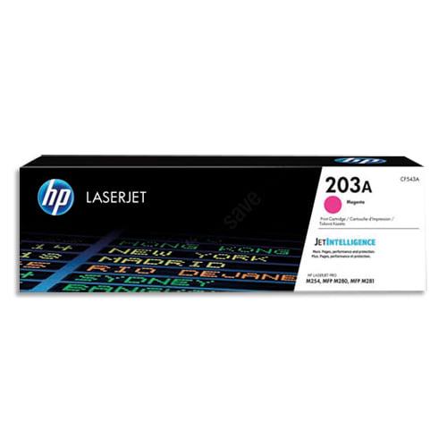 HP 203A CF543A - Toner Magenta Authentique pour HP Color LaserJet Pro M254 / M280 / M281 - Rendement 1 300 pages_0