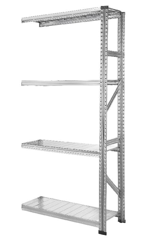 KIT SUIVANT RAYONNAGE MÉTALLIQUE L.90 X P.40 X H.170 CM