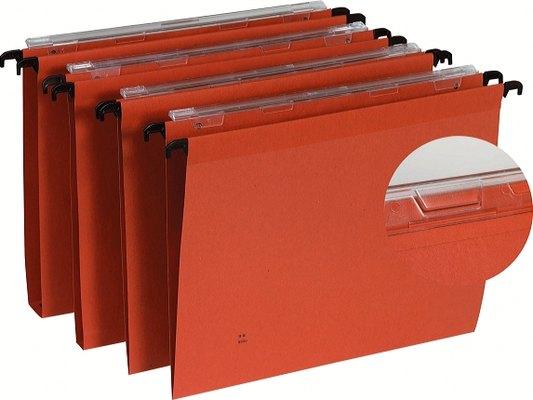 LE LOT DE 25 DOSSIERS KRAFT VOLETS D\'AGRAFAGE BUDGET POUR TIROIR FOND EN V - MANUTAN COLLECTIVITÉS