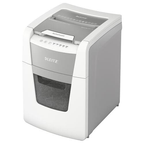 Destructeur de papier Leitz IQ Auto+ SmallOffice 100F - coupe micro P5 - capacité 34L - agrafes et trombones_0