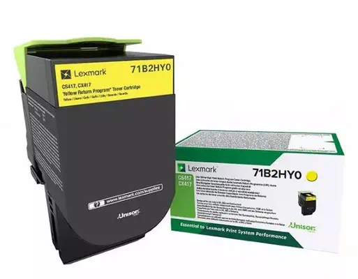 Lexmark 71B2HY0 Cartouche de toner 1 pièce(s) Original Jaune_0