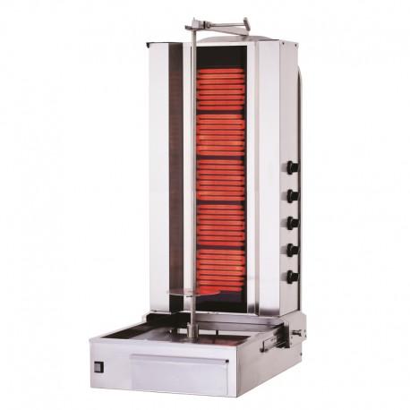 Machine à kebab shoarma vitrocéramique triphasée avec 5 résistances - 60-80 kg - SK5E_0
