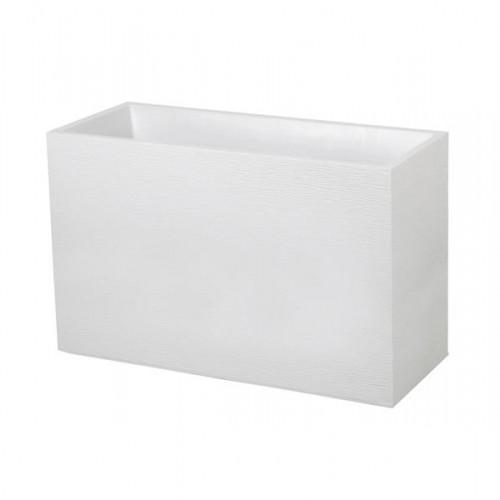 MURET - 99,5 X 39 CM - CONTENANCE 116 LITRES - GRAPHIT BLANC CÉRUSÉ EDA PLASTIQUES