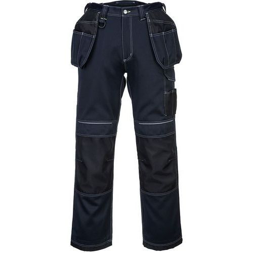 PANTALON DE TRAVAIL HOLSTER PW3 STANDARD T602 NOIR/BLEU 32 - PORTWEST