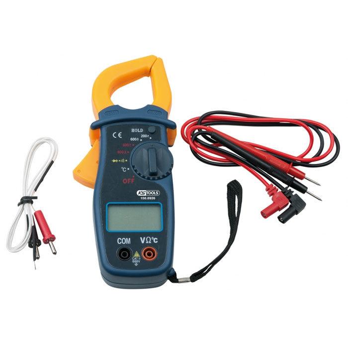 Pince ampèremétrique 600A avec câbles KSTOOLS - Multimètre intégré, écran LCD, mesure AC/DC, accessoires inclus_0