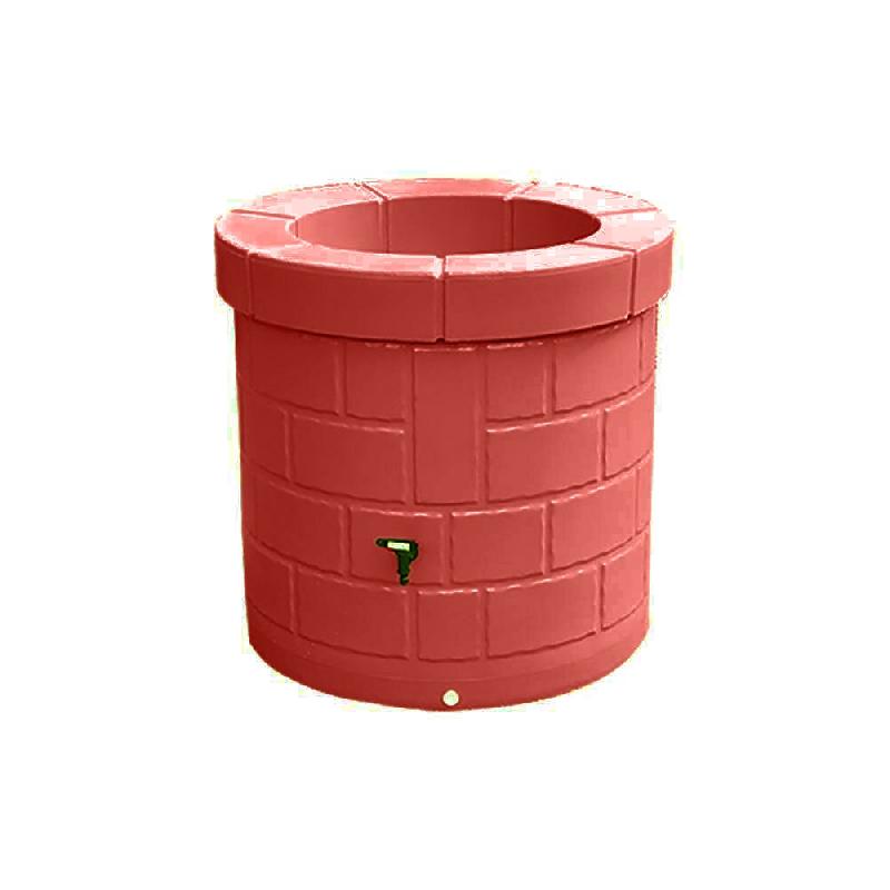 PLAST'UP ROTOMOULAGE Puits récupérateur d'eau de pluie 340l - ROUGE - rouge 0750122560127_0