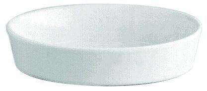 PLAT SABOT OVALE BLANC 37X27CM EN PORCELAINE - PILLIVUYT - COLLECTION GÉNÉRALE