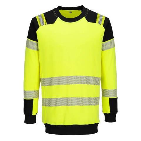 PORTWEST FR707 SWEAT-SHIRT PW3 MODAFLAME HV FR JAUNE/NOIR - TAILLE S