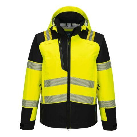 PORTWEST T166 VESTE DE PLUIE HV PW3 (3L) JAUNE/NOIR - TAILLE M