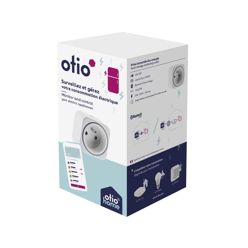 Prise connectée éco-énergie Bluetooth - Otio - Mesure de consommation en temps réel et compatibilité assistants vocaux_0