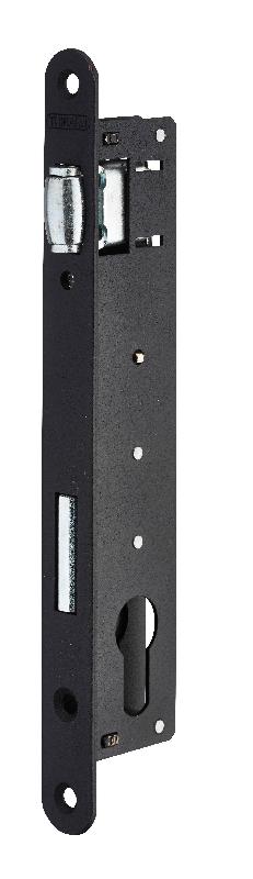 Serrure encastrable pour porte d'intérieur à cylindre - acier embouti - THIRARD - entr'axe 72 mm_0