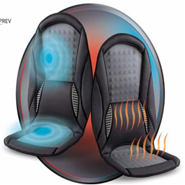 Siège de massage ventilant et chauffant Homedics - 4 moteurs massants - télécommande programmable_0