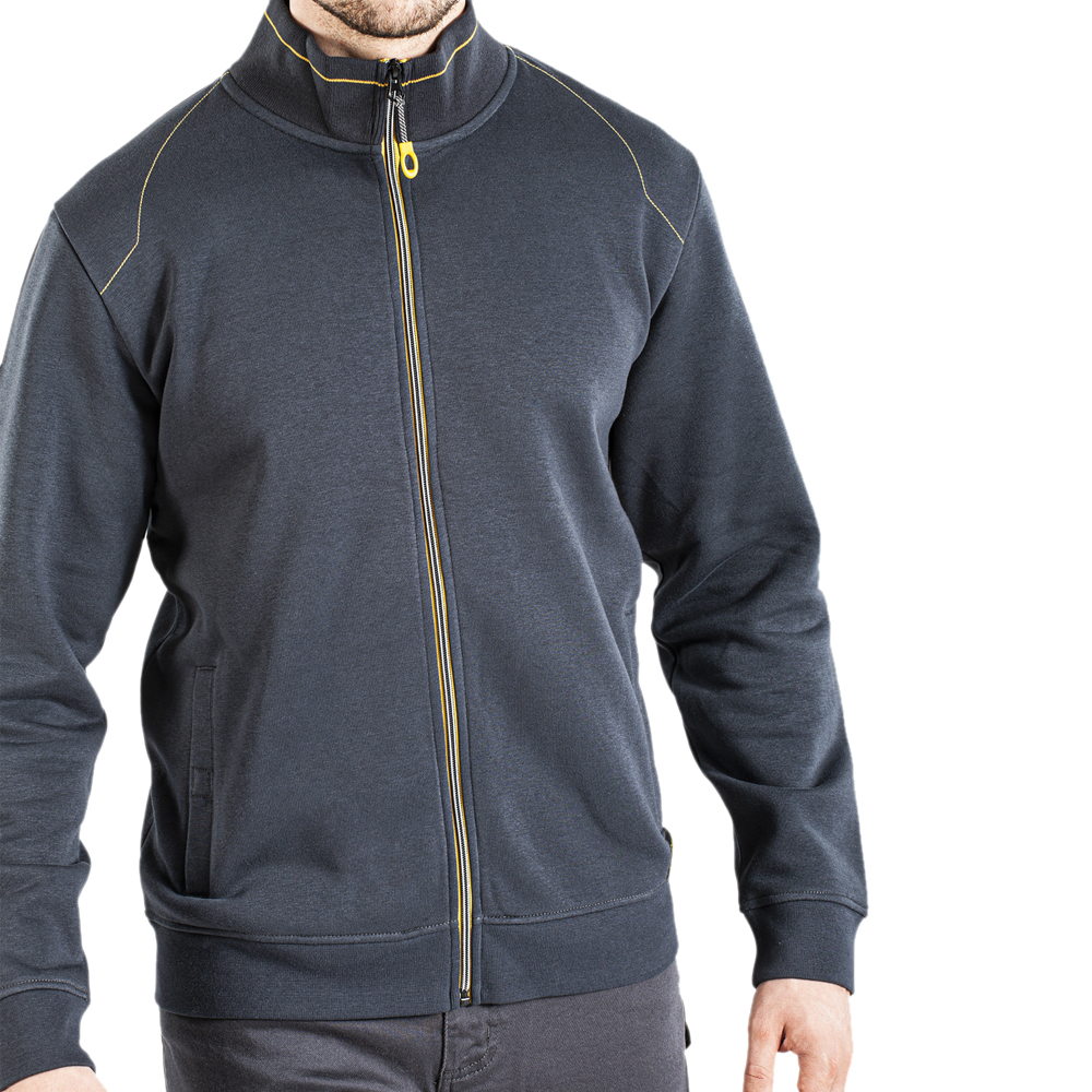 Sweat-shirt Rica Lewis Fullzip - 65% Coton, 35% Polyester, 310g - PCLF110 - Marine ou Gris foncé - Tailles S à XXL_0