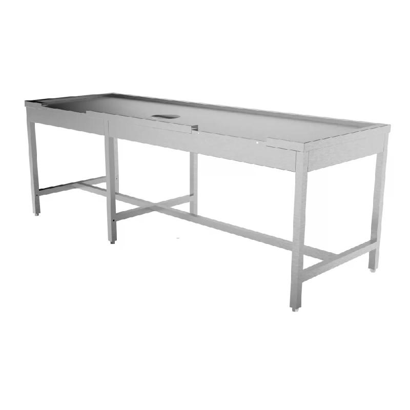 Table de plonge professionnelle MDDI-2368 pour lave-vaisselle à capot et à avancement automatique, dimensions 2368 x 800 x 850 mm | Sammic - 5712212_0