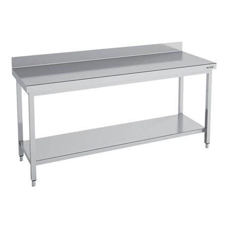 TABLE INOX ADOSSÉE SÉRIE 600 MMD60-80 LONGUEUR 80 CM