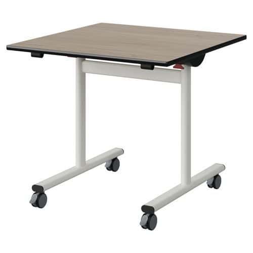 TABLE MALIBU RAB 80X80 T5 DL ST ANTIB CHÊNE 1146/NO BLC 9016