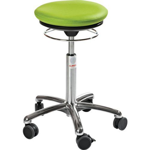 TABOURET PILATES - IMITATION CUIR - BAS - VERT - GLOBAL PROFESSIONAL SEATING