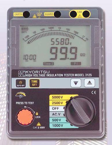 Testeur d'isolement numérique 1TOhm - 500/1000/2500/5000V - Kyoritsu KYOK3125_0