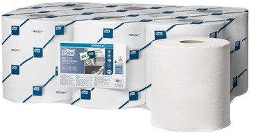 TORK REFLEX ROULEAU CHIFFONS DE NETTOYAGE MULTI-USAGES,BLANC