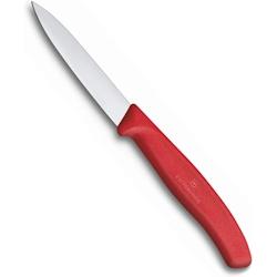 Victorinox Couteau inox d'office pointu (L)80 mm, manche rouge - rouge 7611160003140_0